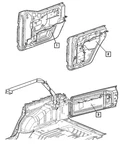 Genuine Mopar Front Door Wiring Left 68005009AB. Fixed Price $155.82.