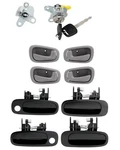 Exterior & Interior Door Handle Kit W/ Lock Cylinder Fits 1998-02 Toyota Corolla. Fixed Price $32.54.