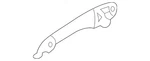 Genuine Mazda Exterior Door Handle GK2A-72-410F-92. Fixed Price $7.65.
