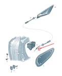 New Audi A3 Rear Door Bowden Cable 8V4839085C Original. Fixed Price $22.96.