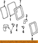 Gm Oem 03-25 Express 1500 Side Loading Door Glass Hardware-latch 15076880. Fixed Price $76.08.