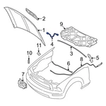 Ford Mustang 2005-2009 4L5Z16K689AA Front Hood Latch Striker Plate. Fixed Price $30.06.