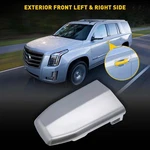 Chrome Handle Lock Cylinder Cover For 2015-2019 Cadillac Escalade Front Door Aaa. Fixed Price $12.34.