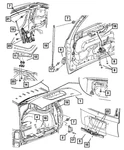 Genuine Mopar Lift-gate Hinge 4589059AD. Fixed Price $82.94.