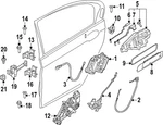 Genuine Bmw Door Lock Striker Plate 51-21-5-A67-B30. Fixed Price $32.46.