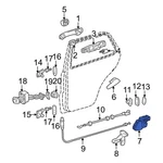 For Mercedes-benz ML320 98-02 Rear Right Door Latch Assembly. Fixed Price $278.93.