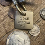 1965 Morgan +4 Brass Key Fob. Fixed Price $14.95.