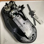 Genuine Bmw Left Exterior Door Handle Carrier With Key, New, Part #51217191615. Fixed Price $139.99.