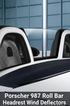 Porsche Boxster 987 Roll Bar Headrest Wind Deflectors Left & Right Pair. Fixed Price $89.00.