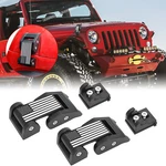 Black Aluminum Hood Locking Latch Catch Kit For Jeep Wrangler Jku 2007-2018. Fixed Price $26.99.
