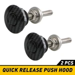 2PCS Carbon Fiber Pattern Push Button Bumper Hood Bonnet Quick Release Latch Kit. Fixed Price $13.29.