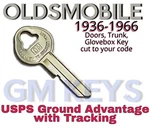 1936-1966 Gm Oldsmobile Doors Trunk Glovebox Key Cut To Code 9251-9499. Fixed Price $11.99.