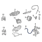 For Jeep Wagoneer 2025 68592465AB Front Inner Door Latch Cable. Fixed Price $35.60.