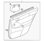 Genuine Honda Lining Rear Door *YR164L* (medium Taupe) 83783-S01-A01ZB. Fixed Price $166.61.