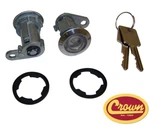 Crown Door Cylinder Set 8122874K2 Fits 81-83 Jeep CJ-5 / 81-86 CJ-7 & CJ-8. Fixed Price $45.95.