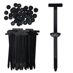 100 Pcs Nylon Universal Cable Tie Buckle For Car Self-locking And Easy Install. Fixed Price $8.39.