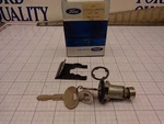 Ford Nos E1FZ-6143505-A Lock Cylinder & Keys Some Escort Lynx Exp Black Trunk. Fixed Price $25.99.