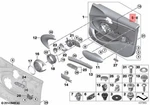 Genuine Bmw F55 F56 Doors Locking Button Cover Oem 51417312066. Fixed Price $5.43.