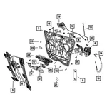 For Dodge Journey 2014-2020 Mopar 1RH61JRMAE Rear Interior Door Handle Trim. Fixed Price $43.10.
