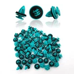 Topcnoem 100PCS Door Trim Panel Retainer Clips Compatible One Size, Turquoise. Fixed Price $12.99.