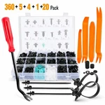 Gooacc Push Bumper Fastener Clips W/18 Sizes Auto Pin Rivets For Benz. Fixed Price $24.99.