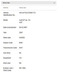 Audi 2009 A3 Plate Striker 8Z0837033A. Fixed Price $60.00.