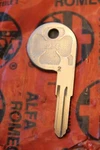 Alfa Romeo Spider Genuine Blank Door Lock Key #2 - Nos. Fixed Price $104.88.