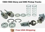 Ignition Door Lock And Glovebox Set 1960-1966 Chevy Gmc Pickup Trucks. Fixed Price $82.95.
