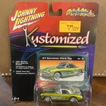 Johnny Lightning Street Freaks Kustomized 1957 Chevy Corvette Hard Top #18 Green. Fixed Price $18.00.