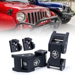 Xprite Black Aluminum Star Hood Latch Kit For 2007-2026 Jeep Wrangler Jk Jl Jt. Fixed Price $35.99.