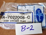 Bob Drake 11A-7022008-C Chrome 1941-48 Ford Striker Plate. Fixed Price $25.00.