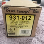 Dorman 931-012 Front Driver Side Door Lock Actuator Motor 04-09 Dodge Durango. Fixed Price $69.99.