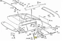 90-02 Mercedes R129 300SL SL320 SL55 SL600 Trunk Lock Rod 1297500023. Fixed Price $27.00.