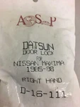 Datsun Door Lock D-16-111. Fixed Price $15.00.