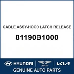 2014-2020 Hyundai Genesis Cable Assembly-hood Latch Release Oem New 81190B1000. Fixed Price $74.09.