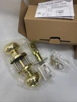 Golden Warm Set Of 6 Privacy Door Knobs With Lock. Fixed Price $32.00.
