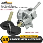 Left Door Lock Cylinder W/key For Bmw 325I 325CI 325XI 2001-2006 51217019975 Us. Fixed Price $15.85.