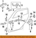 Toyota Oem 03-08 Corolla Lock -rear Door-frame Left 6920402021. Fixed Price $69.71.