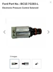 BC3Z-7G383-L New Oem Electronic Pressure Control Solenoid Ford F250-F550. Fixed Price $65.00.