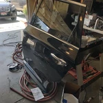 2013 Infiniti JX35 Rear Left Driver Side Door Assembly Black. Fixed Price $175.00.