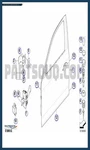 Bmw 325I Front Door Left Carrier Outside Handle 51227199839. Fixed Price $89.88.