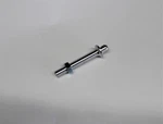 Wehrs WM2594 Flanged Hood Pin Gundrilled 12" X 4"LONG Clear Anodized Aluminum. Fixed Price $15.95.