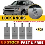 4PCS Door Lock Knob Lh Rh Front Rear Gray For 07-13 Chevy Gmc Yukon Silverado Us. Fixed Price $13.29.