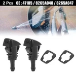 2PCS 47185 Front Windshield Wiper Nozzles For Mitsubishi Eclipse With Gaskets. Fixed Price $9.68.