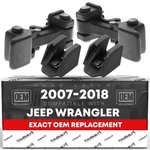 Hood Latch, Left & Right For Jeep Wrangler - Rubber Lock Catch Kit. Fixed Price $32.99.