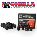 Gorilla 20PC Wheel Lock Lug Nut System 12MM X 1.5 Acorn Black Kit 71633NBC. Fixed Price $64.95.