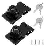 Packs 2.5 Inch Hasp Locks With Keys, Stainless Steel Latches, Twist Knob. Fixed Price $12.61.