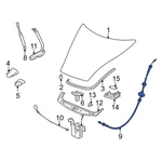 For Porsche Boxster 1997-2004 99651101701 Front Hood Release Cable. Fixed Price $118.67.