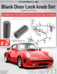 1974-1989 Genuine Porsche 911 Door Lock Knob Set 9285553590270. Fixed Price $12.37.