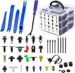 860PCS Car Retainer Bumper Clips And Fastener Remover Kit 25 One Size, Blue. Fixed Price $30.29.